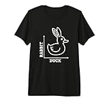 Rabbit Vs Duck Funny Animal Meme Chart Farm Animals Woodland Premium Tri-Blend T-Shirt