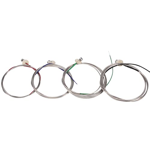 Srutueo 4Pcs/Set Upright Bass Strings Double Bass Strings 4/4 3/4 1/2 1/4 1/8 Size 1Th 2Rd 3Nd 4St Contrabass Strings, 500241905