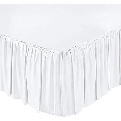 KP Linen Ruffled Bed Skirt Twin Size Cover
