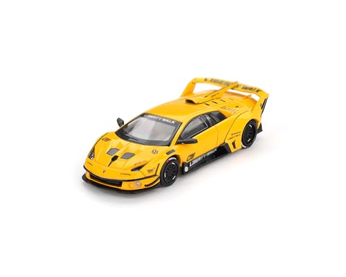 MINI GT LB - Silhouette Works Murcielago GT Evo – Yellow 1/64 Diecast miniatura 1