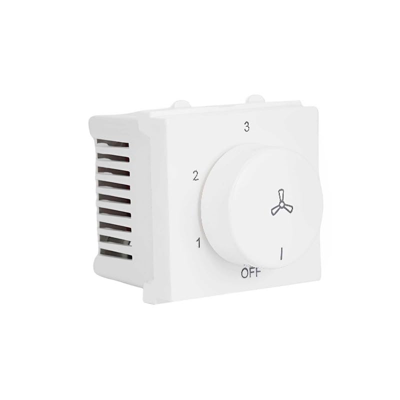 Image of Logitec Fan Regulator 5-Speed Type: TWO MODULE PENTA White