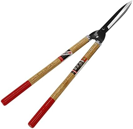 Kimura Samurai Garden Shears, [Made in Japan], Premium Hedge Shears with Ultra Lightweight Japanese Oak Handles, Sharp Japanese SK Hi-Carbon Blades, Ideal Shears for Topiary, Long Handle - 700mm