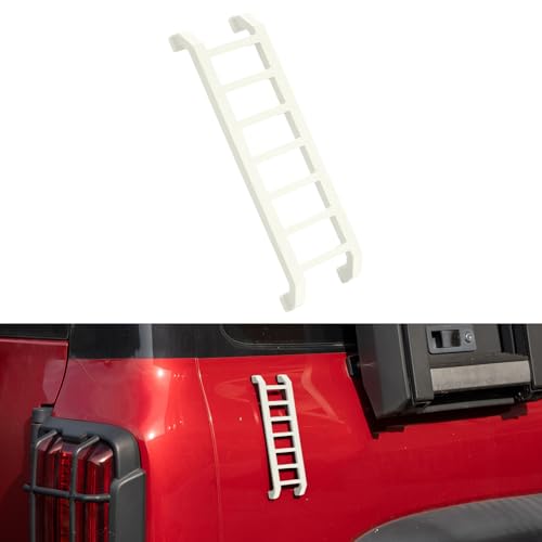 Rislobx Widdle Wadder Ladder Bracket, Magnetic Little Ladder Decor for Car SUV Trunk Refrigerators (White)
