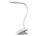 Lampada da Scrivania a LED, Lampada da Tavolo con Clip, Luce da Scrivania con Controllo Tattile,Luce da Lettura Ricaricabile USB, 3 Livelli di Luminosità, per Studio, Camera da Letto, Ufficio, ecc