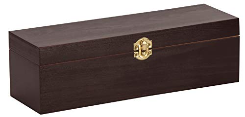 LAUBLUST Boîte en Bois avec Couvercle u0096 env. FSCu00ae Boîte de Rangement Marron 30 x 9 x 9 cm