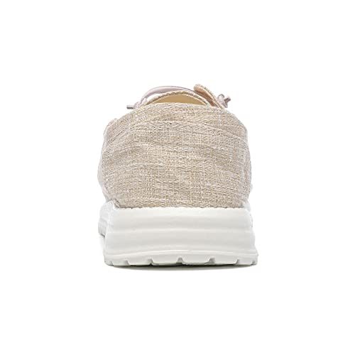 Betrue Men's Lightweight Soft Deck Shoes, Cotton Canvas Loafers for Casual Occasions4