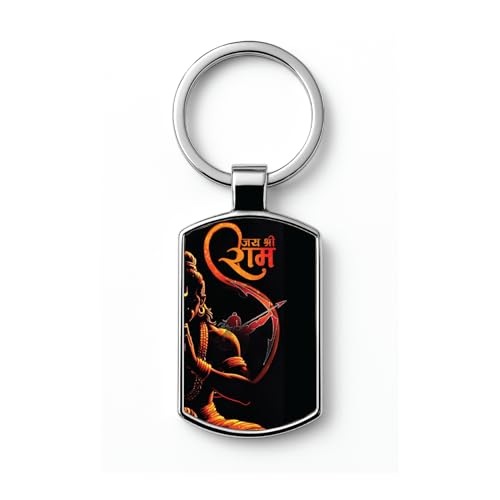 Image of Stylish Metal Keychains with Permanent Glossy Print - Inspirational Quotes & Spiritual Designs - Perfect Key chains for loved ones, Personal Use, Gifts & Return Gifts