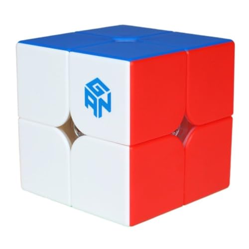 Image of GAN 251 M PRO 2x2 Magnetic Speed Cube | Core Magnets, Adjustable Magnet Strength & Frosted Finish | Premium Stability, Control & Fast Turning Professional Puzzle