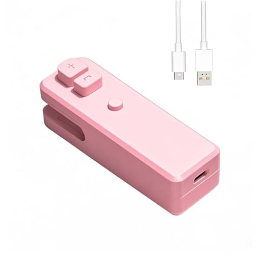 Mini Bag Sealer and Cutter, Rechargeable Sealer for Plastic Bags, Portable Snack Bag Sealer with Magnet, Mini Sealing Machine for Chip Bag, Mini Bag Sealer and Cutter 2 in 1 (Pink)