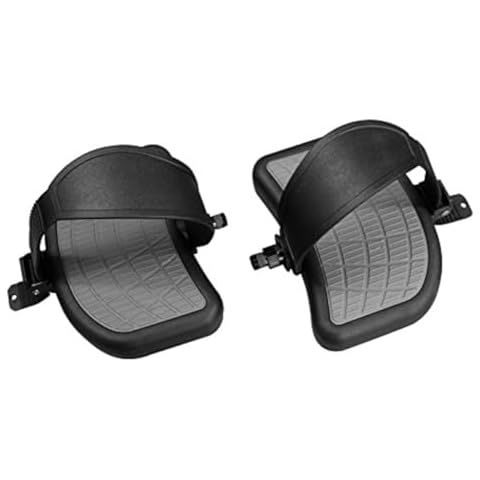 (Pair - L + R) Indoor Exercise Bike Pedals 9/16" Shaft Thread | Large Heavy Duty Dual Side Footrest - W/Adjustable Ratchet Straps -Cybex Bikes OEM # AX-21383 aftermarket Replacement Pedals | by SBD Cover