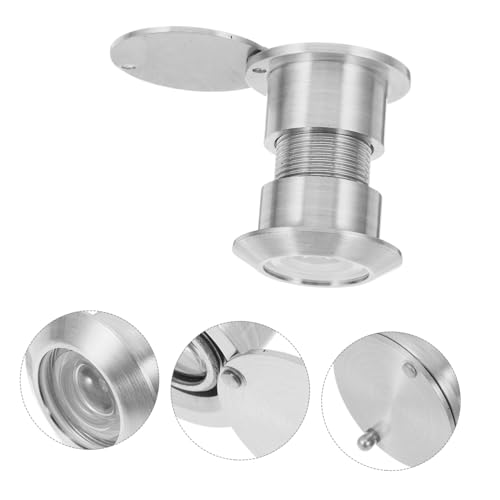 Visor de mirilla de ángulo ancho de latón para puertas gruesas, duradero, antimanipulación con cubierta protectora de lente, óptica de alta definición para seguridad en el hogar y la oficina miniatura 7