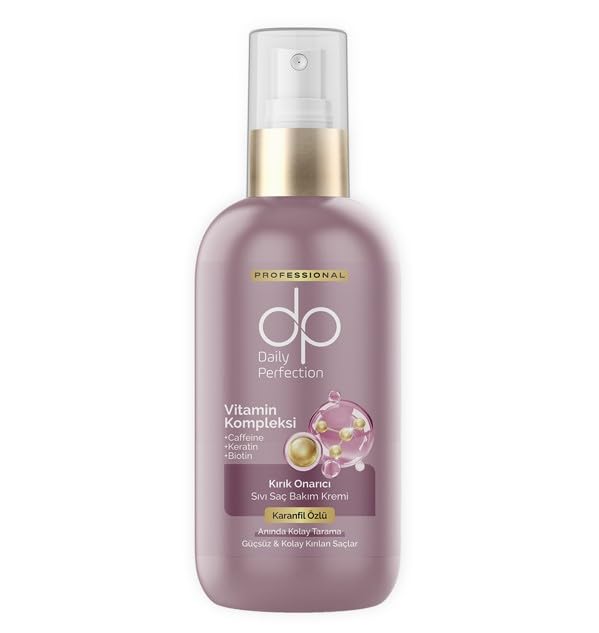 dp Daily Perfection Karanfil Özlü Sıvı Saç Bakım Kremi 200 ml - Keratin, Biotin ve Kafein Destekli Kolay Tarama Sağlayan Durulanmayan Bakım