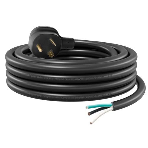 FIRMERST 30 Amp 3 Prong RV Replacement Cord, 50 ft, TT-30P