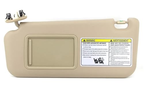 Pare-soleil voiture beige gauche pour Toyota RAV4 2006-2012 côté conducteur