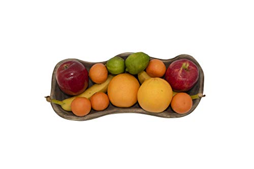 image for Generic Rustic Wood Dough Bowl for Home Decor, Solid Sustainable Paulo