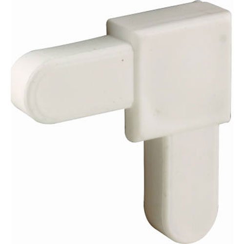 Prime-Line PL 14336 White Plastic, Mobile Home Screen Frame Corner, 1/4" x 5/8",