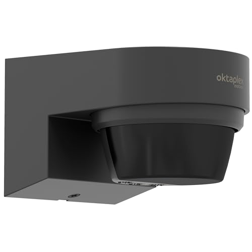 Oktaplex Eva Détecteur de Mouvement pour l'extérieur 12 m / 240° Capteur de Mouvement Infrarouge...