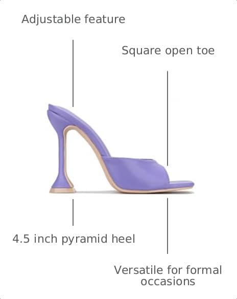 Image of Cape Robbin Lithe Sexy High Heels for Women, Square Open Toe Shoes Heels