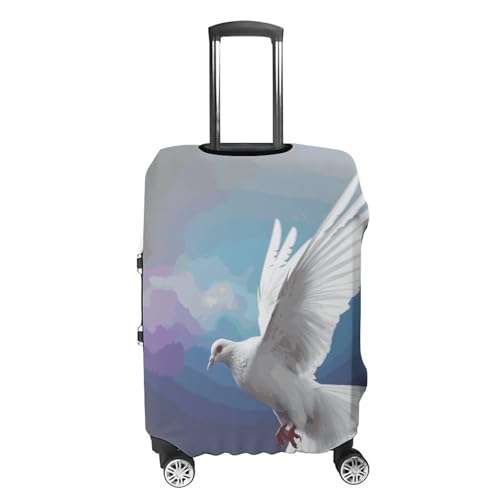 Peace Dove Printed Luggage Cover Protector, Fits 18-32 Inch Luggage4