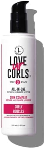 LUS Brands Love Ur Curls All-in-One Styler for Curly Hair, 8.5 oz - Repair, Hydrate, and Style in One Easy Step - Customized Hair Care For Natural Curly Textures - No Crunch, No Cast, Non-Sticky Hair Care With Shea Butter and Moringa