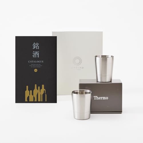 銘酒カタログギフト ＜GS01＞+二重カップペア(包装済み/ノキアブラウン)の商品画像（Amazon）