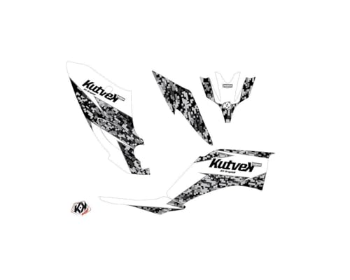 Kit deco quad Predator compatible con Yamaha 250 Raptor blanco 2008-2014 2