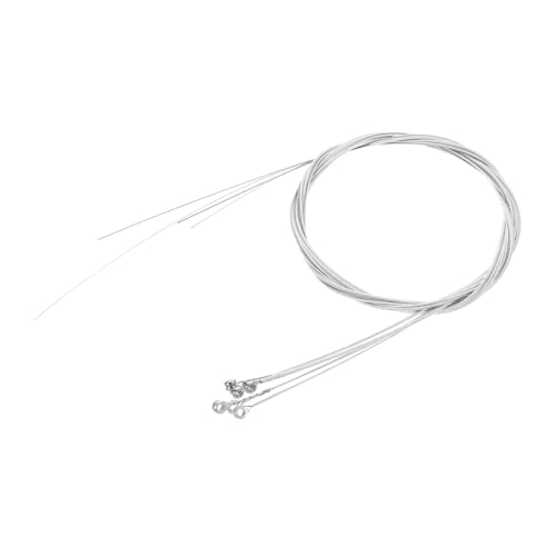 DRESSOOS アコースティックギター用 シルバーメッキギター弦 6本 - 男の子、女の子、大人向けの長持ち弦。取り付け簡単。