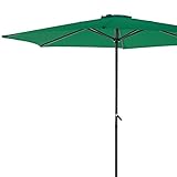 AHORRO DE ESPACIO: para el transporte el parasol es muy bueno ya que ahorra espacio, prácticamente se puede dividir en dos partes.