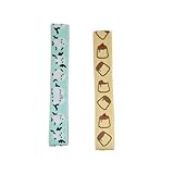 ゴムバンド ブックバンド 2個 ゴムdeパッチ 20mm幅 手帳バンド (イエロー、グリーン)