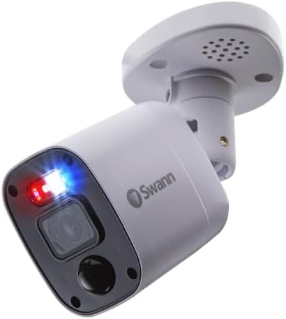Swann Luz intermitente cuadrada 4K reemplazoañadir en la cámara de seguridad SWPRO-4KRQ estilo policía luces intermitentes