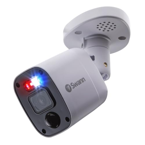 Swann Square Enforcer 4K Replacement/add on Security Camera SWPRO-4KRQ Police Style Flashing Lights