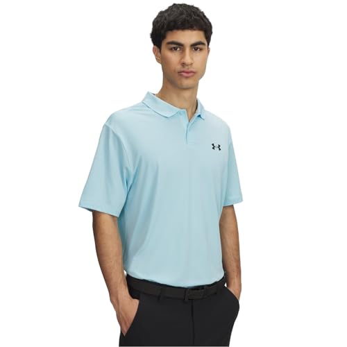 Polo golf homme Under Armour Matchplay bleu noir taille M vêtement sport respirant