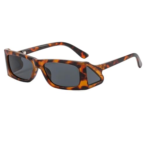 Lunettes de soleil punk UV400 protection totale et look vintage léopard