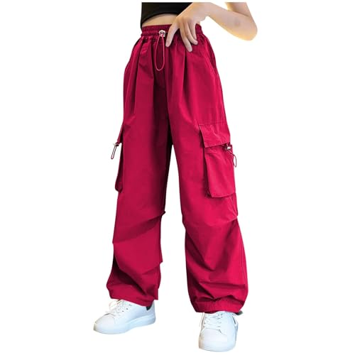 Girls Cargo Pants Dressy Casual High Waisted Hiking Pants Spring