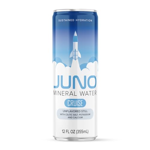 JUNO Cruise Unflavored Still Mineral Water with Celtic Salt, Potassium, and Calcium, Premium Hydration Drink 12 Pack - Thumbnail 2