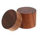 CRILSTYLEO 2 Stücke Holz Schmuck Display-ständer Massivem Nussbaum Holz Organizer Für...
