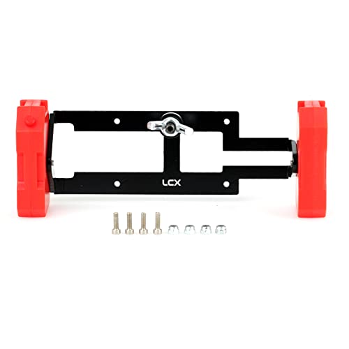LCX Racing 1/10th RC Crawler Car DIY Spare Tire Rack Carrier with Scale Fuel Tank for Traxxas TRX4 TRX6 Axial SCX10 II SCX10 III D90 Redcat Gen7 Gen8