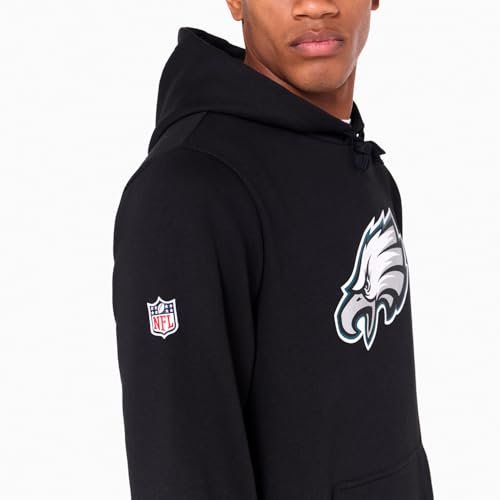 New Era Philadelphia Eagles NFL Team Logo Hoody Noir Sweat à Capuche