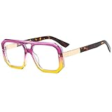 Materiales de alta calidad: estos lentes de sol retro están hechos de plástico PC de alta calidad, que es respetuoso con el medio ambiente y respetuoso con la piel; los lentes UV400 pueden proteger tus ojos; el diseño integrado de almohadilla nasal puede ofrecerte una experiencia de uso sin estrés; bisagras de metal reforzadas, marco de policarbonato ligero, patillas exquisitas, todos los detalles hacen que sea duradero e inastillable.