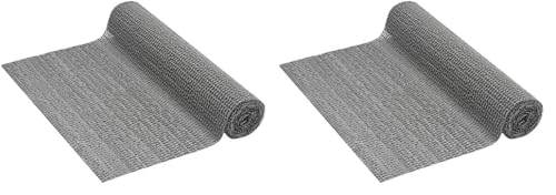 Venilia PVC Anti-Rutsch Unterlage Venigrip Anthrazit Schubladenmatte, Kofferraummatte, Antirutsch Universalmatte, 30 x 150 cm, 54164 (Packung mit 2)