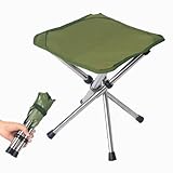 KVASS アウトドアチェア 折りたたみ椅子 コンパクトイス キャンプ 耐荷重80-100kg ステンレス製 超軽量 収納バッグ付き お釣り バーベキュー 登山 グリーン