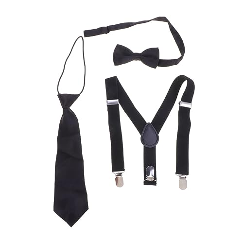 GALPADA Kids Suspenders Set Tie for Kids Boys Necktie Children Suspenders Fashion Bow Tie