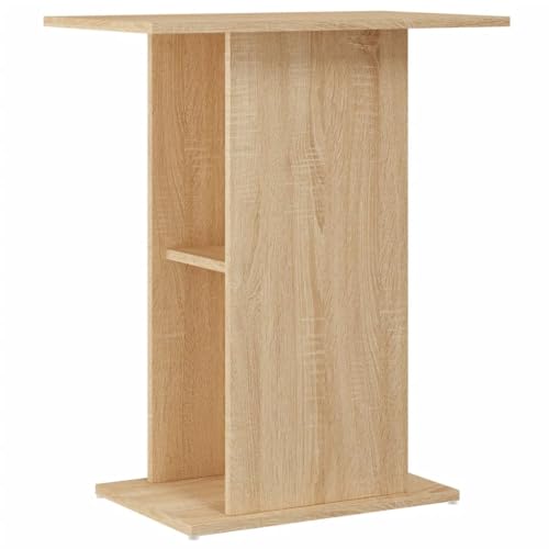 vidaXL Aquariumständer, Aquarium Unterschrank mit viel Stauraum, Aquarium Tisch mit Stabiler Oberplatte, Aquariumschrank Aquarium Halter, Sonoma Eiche Holzwerkstoff