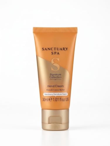 Image of Sānctuary Spa | Signature Collection Travel Size Hand Cream with Shea & Cocoa Butter - Signature Scent | 30mL