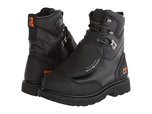 Product Image of the Timberland PRO Men's External MetGuard 8 Inch Steel Safety Toe Waterproof Industrial Work Boot, Black, 10 M