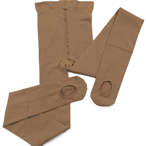 Danceyou JY2102-BR-M Girls Ballet Tights Women Dance Stockings Skin Tone Convertible/Footed Opaque Tights thumb #3