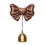 Carillon à vent esthétique en bois pour commerçants - Complément parfait à toute entrée avec des sons apaisants (noyer noir)