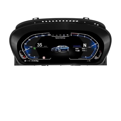 Tablero digital de 12.3 '' con CarPlay y pantalla LCD superior para BMW Serie 5 E60 E63