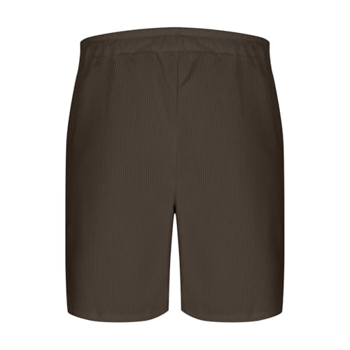 Xiaojmake Corduroy Shorts for Men Drawstring Casual Short Elastic Waist Summer Cozy Loose Fit Beach Shorts4