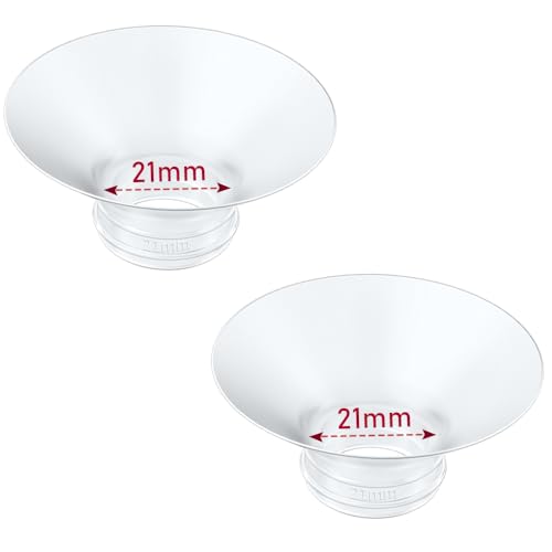Image of IVARONAL Flange Insert 2PCS 21mm Compatible with Momcozy M9/M6/M5/S12 Pro/V1 Pro/V2 pro, Spectra/Medela/Elvie/NCVI/TSRETE/eufy/Lansinoh/Paruu/MomMed Breast Pump 24mm Shields/Flanges (2pcs-21mm)